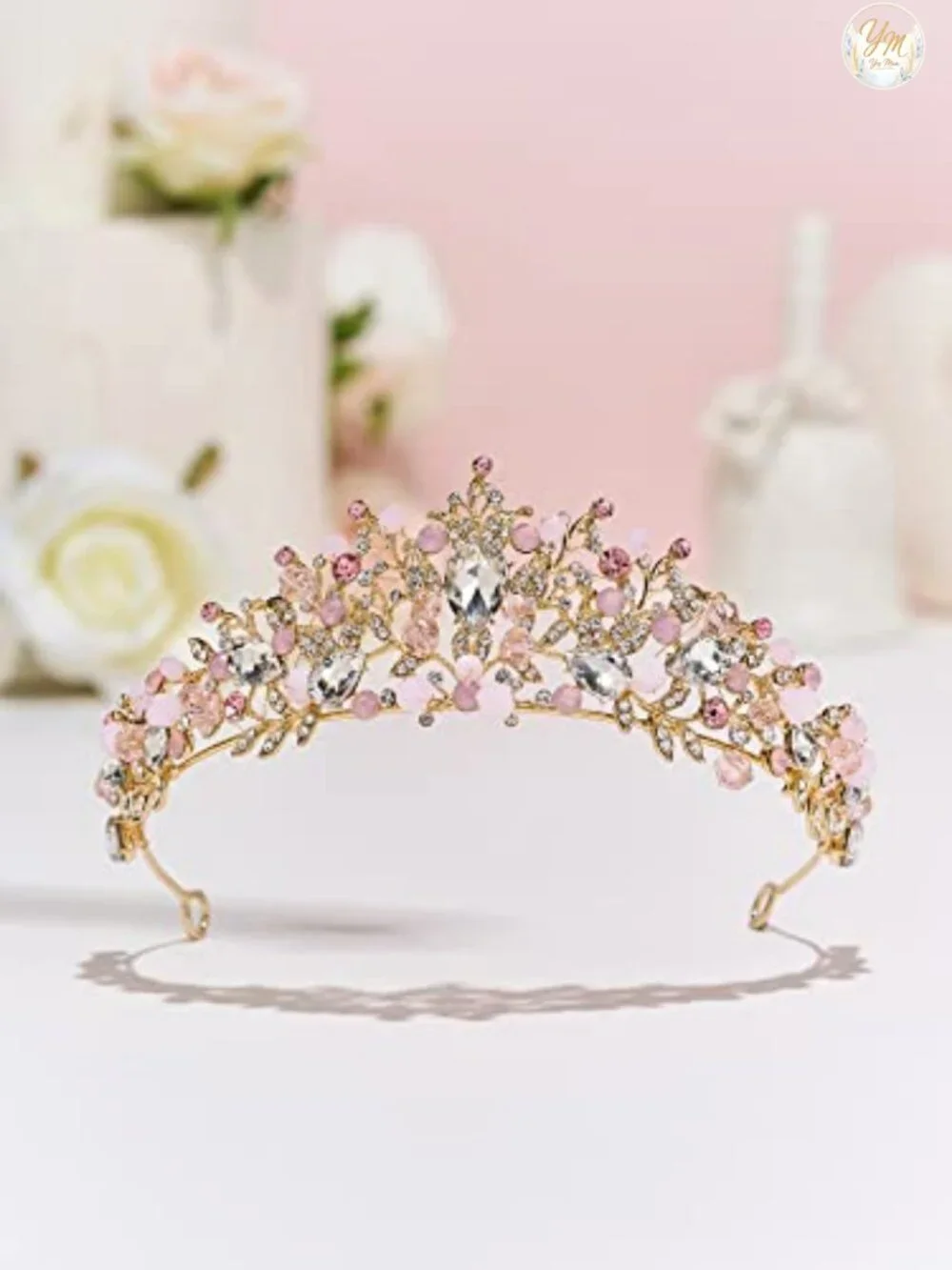 Sparkling Rhinestone Tiara for Women Wedding Bridal Crown Queen Princess